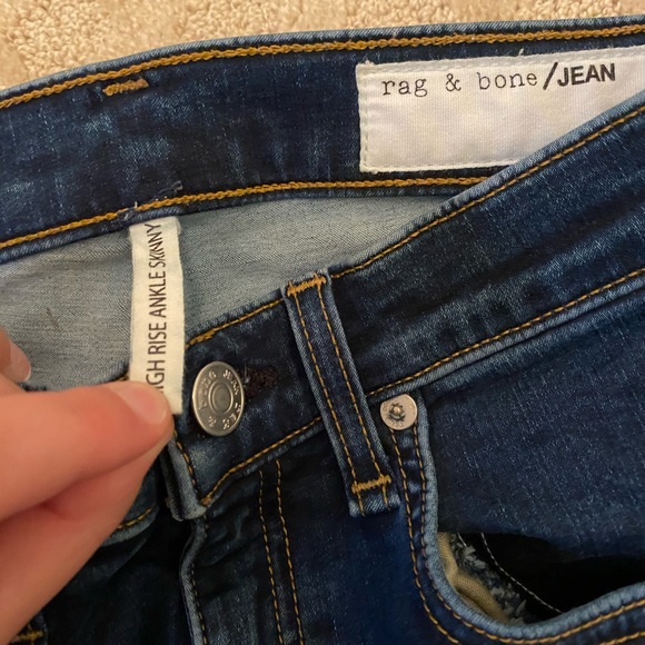 Rag and Bone high rise skinny jeans - Picture 4 of 5